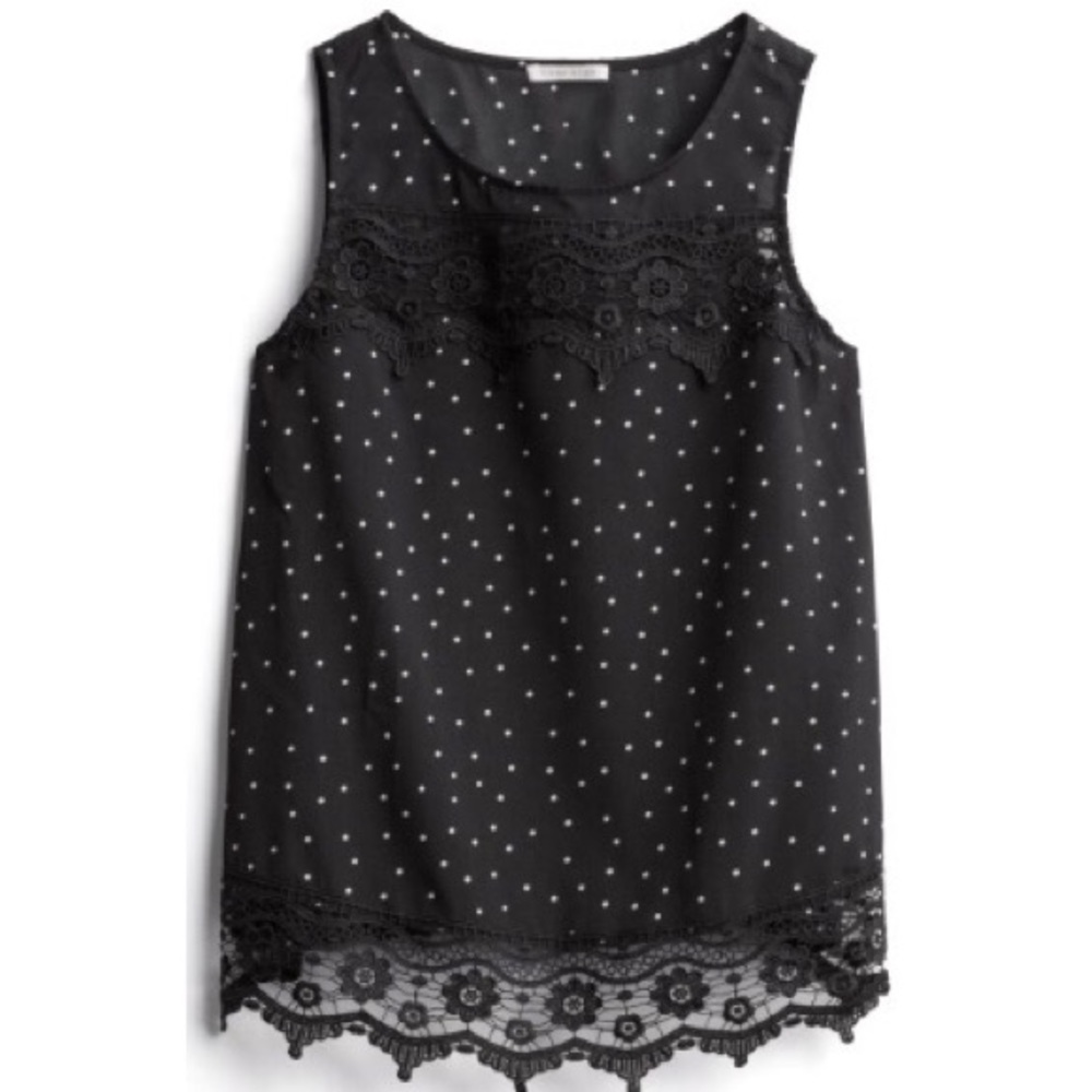 Stitchfix Your Story Bowman Lace Black Blouse